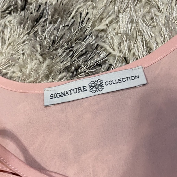 Signature collection pink embroidered blouse sz XL - Picture 3 of 7